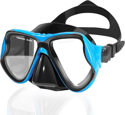 Zwembril met Neus Cover voor Volwassenen - 180° Panoramisch Zicht voor Zwemmen en Snorkelen