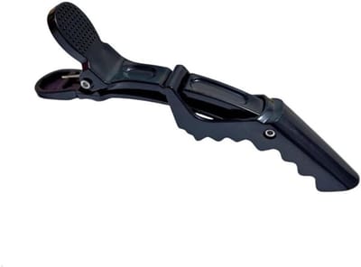 Set van 6 haarklemmen voor kappers, krokodilclips voor haarstyling, ideaal voor dik en dun haar, zwart