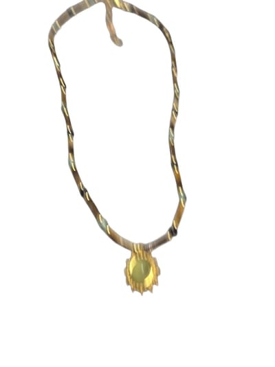 edelsteenketting. met aventurijn hanger