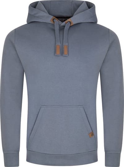 DENIMFY Heren Sweatshirt DFIvo regular fit Blauw S Volwassenen Hoodie Capuchon Sweatshirt