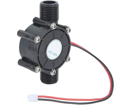 Water Turbine Generator - Micro Hydro Generator - Energie Opwekken - Zelfstartend 0.5kg - G1/2" Schroefdraad - Zwart