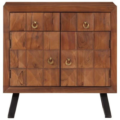 vidaXL - Ladekast - 70x35x70 - cm - massief - acaciahout - honingbruin