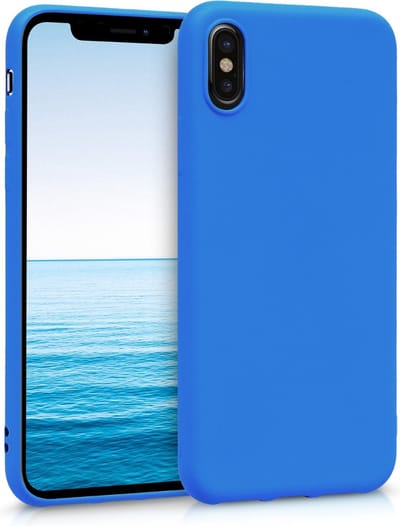kwmobile telefoonhoesje geschikt voor Apple iPhone X - Hoesje voor smartphone - Back cover in neon blauw