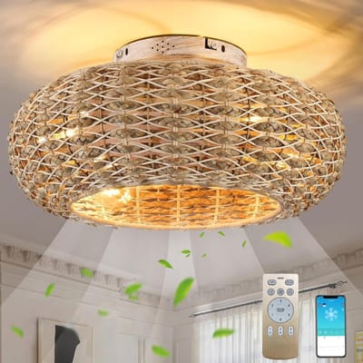 Rotan Hanglamp - Bamboe Plafondlamp - Rieten Wandlamp