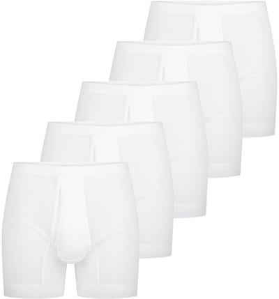 Schiesser Heren lang short / pant 5 pack Original Classics fijnrib