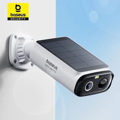 Baseus Security S1 Lite Zonne-beveiligingscamera Draadloze buitencamera Continu vermogen 2K-resolutie 135 ° FOV IP67 Wifi-camera