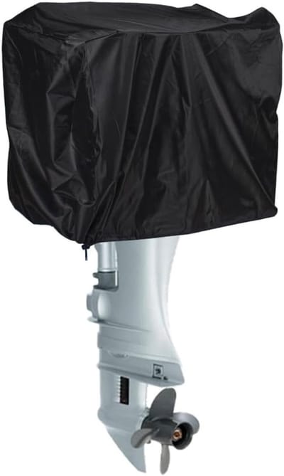 Waterdichte Buitenboordmotorhoes voor Boot, UV-Bescherming, Elastische Band, 52 x 37 x 32 cm, Geschikt voor 15 PK Motoren