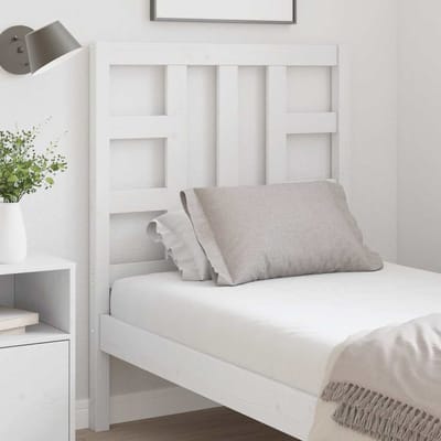 vidaXL Hoofdbord 81x4x100 cm massief grenenhout wit