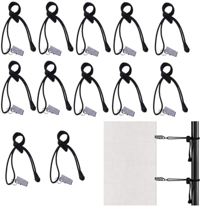 Dailygoods - Achtergrondklemmen voor Fotografie - Set van 12 Stuks met Touw voor Studio en Canvas