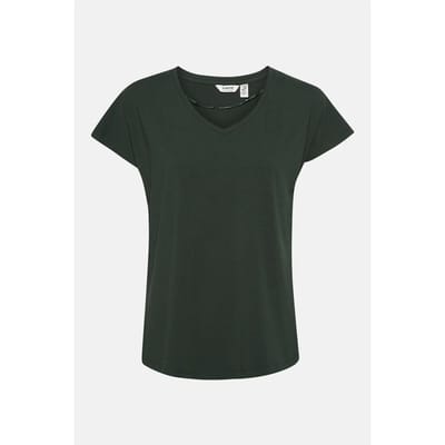 V-hals T-shirt van jersey voor dames b.young Pamila