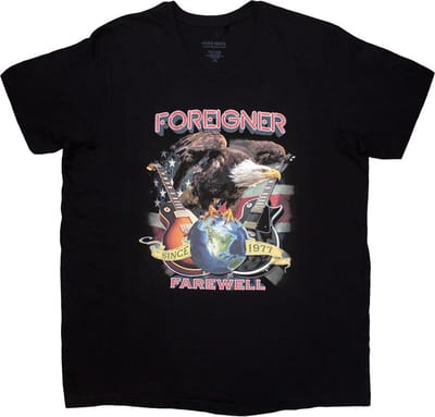 Foreigner - Farewell Eagle Heren T-shirt - S - Zwart