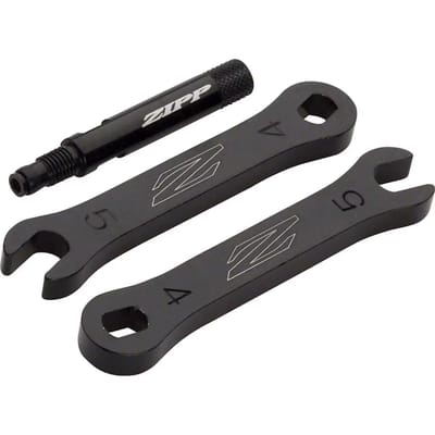 Zipp 60/404 Gekartelde Ventielverlengingen - Aluminium - 41 mm - Zwart