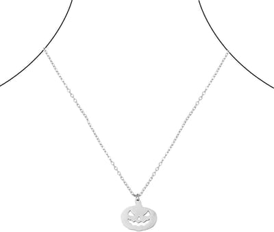 Stijlvolle Halloween Ketting van RVS met Hanger - Trendy Sieraden voor Kostuums voor Mannen en Vrouwen