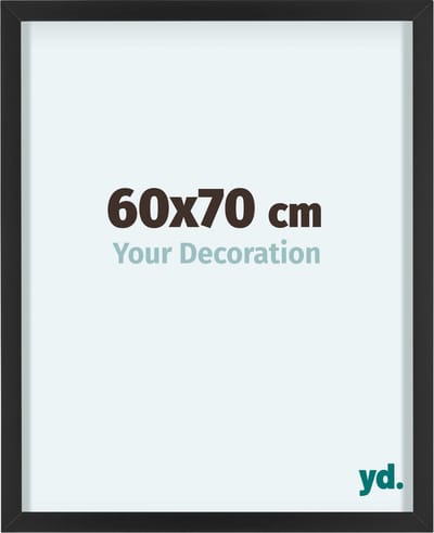 Your Decoration - Fotolijst 60x70 cm - Aluminium - Zwart - Virginia