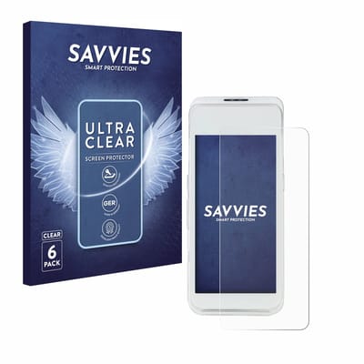 Savvies - Screenprotector voor Pax A920 Pro - Folie Beschermfolie transparant 6 Stuks