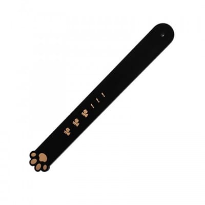 Nooitmeersaai - Paddle kattenpoot vorm - Kunststof - Zwart - 30cm