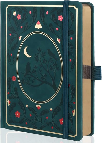 Dot Notitieboeken, A5 Hardcover Dot Dagboeken voor Schrijvende Vrouwen, 160 g/m² Dik Papier, 190 Genummerde Pagina's, voor Planner Organisatie