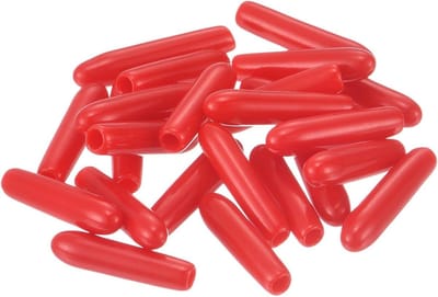 Rubberen Dopjes - Beschermdoppen - Vloeren Beschermen - Flexibel Vinyl Materiaal - 50 Stuks - Rood