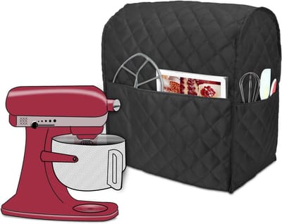 Keukenmachinehoes - Apparaat Beschermhoes - Keuken Stofvrij - Padded Waterdicht Nylon - 40x22.5x40 cm - Zwart Gewatteerd