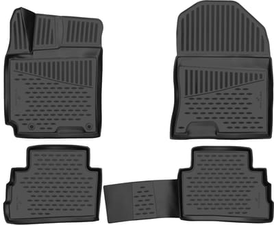 Walser XTR rubberen voetmatten geschickt voor Hyundai Kona 06/2017-04/2023