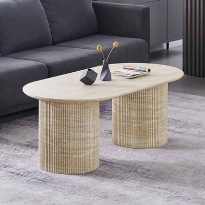 Milton & Oldbrook Salontafel 120 cm Geneva Travertinlook