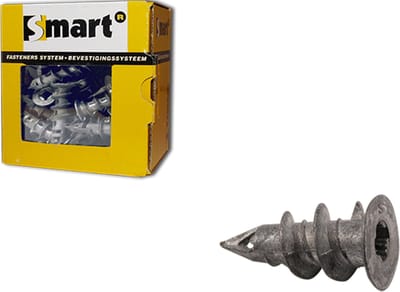 SMART | Zelfb. gipskartonplug SMART Ø 15x29 Zamak | 50 st