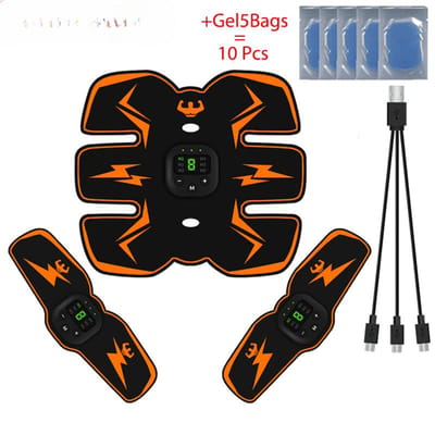 EMS Draadloze Spierstimulator Trainer Smart Fitness Buiktraining Elektrische Gewichtsverlies Stickers Body Slimming Massager