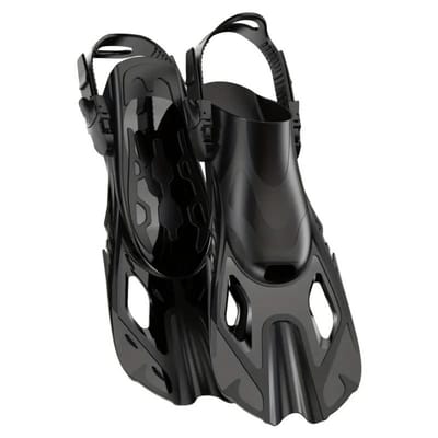 Bovista Zwemvliezen Voor Kinderen & Volwassenen - Flippers - Zwemflippers - Snorkelset - Zwart - Maat XS
