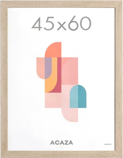 ACAZA Fotolijst - Fotokader - Fotolijst 45x60 cm - Fotokader 45x60 cm - MDF Hout - Lichte Eik
