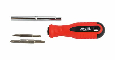 Awtools AW36800 - Schroevendraaier 6-in-1 - Dubbelzijdig - Ergonomische Handgreep