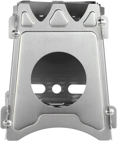 Camping Kookset - Buiten Kookgerei - Kamperen en Wandelen - Inklapbare Handgrepen - Voor 4-5 Personen - Zilver