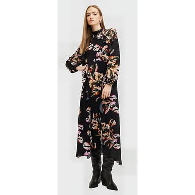 AllSaints Jessica Dress Monica Petal Pink Maat: 4 | Midi Jurken Outlet | Dames | Roze