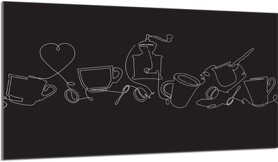 TMK ArtDeko - Serie Snijplank - Glas - Bescherming Keuken - 90x52 cm
