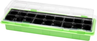 Garronda Kweekset Kweekpotten met schotel - Kamerplanten – Groen (1 stuk) - GD-VE-Greenhouse