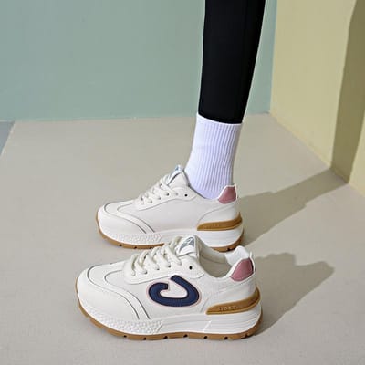 Sneakers Dames Lente en Herfst Nieuwe Kleine Witte Schoenen Platformzool Ademend Mode Veelzijdige Dad Shoes Casual Forrest Gump Schoenen 40 blauw