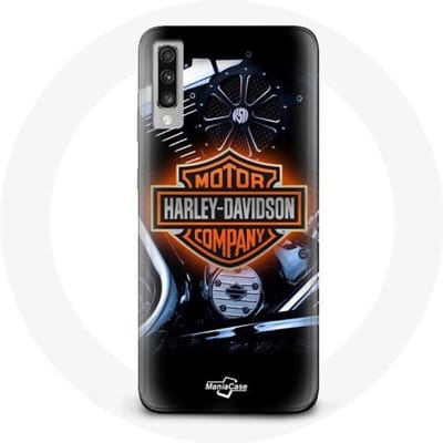 Samsung Galaxy A70 hoesje Harley Davidson autobedrijfslogo