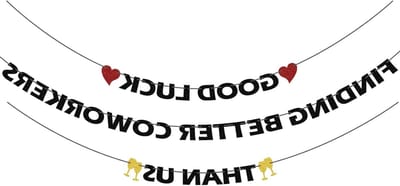 Verjaardagsfeest versieringen voor afscheid van collega, pensioenfeest decoraties en kantoorfeest ideeën