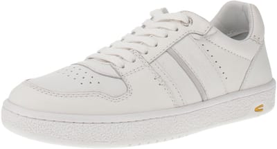 camel active Sneakers van glad leer en suède - Maat menswear-42 - Wit