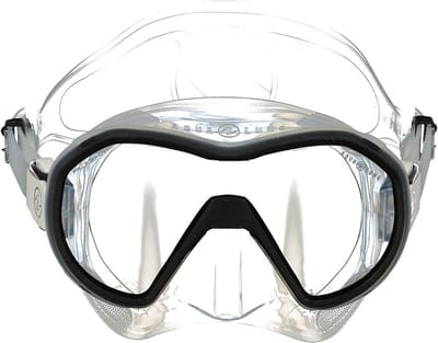 Aqualung Plazma Duikmasker Transparant,Zwart