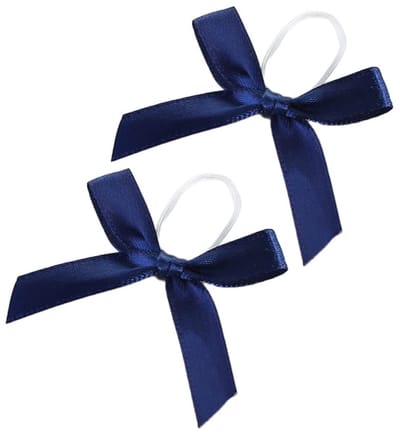 JHUBERS- Geschenkstrik 50 stuks - Satijnen Strik - Decoratieve Strikken - Elastische Strik - Verpakking Decoratie - Afmetingen 5 cm x 4 cm - Decoratiestrik