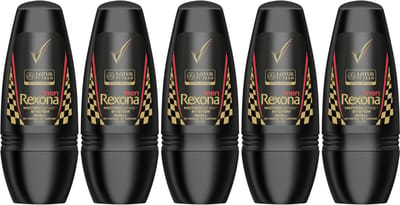 Rexona Men Lotus F1 Anti Transpirant Deo Roller - 5 x 50ml - Deodorant Man - 5 x 50ml - Deodorant Roller - Deodorants