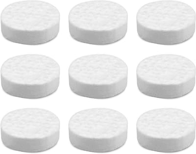 Ronde keramische wol voor bio-ethanol, ideaal voor open haarden en tafelkachels, 8,5 x 2,5 cm, brandveilig en duurzaam