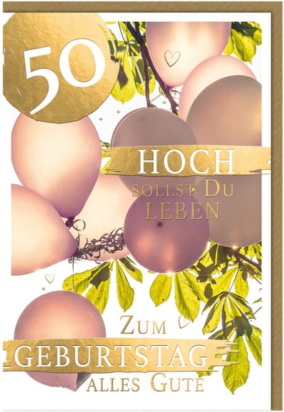 SUSY CARD Verjaardagskaart 'Gouden' - 60e verjaardag