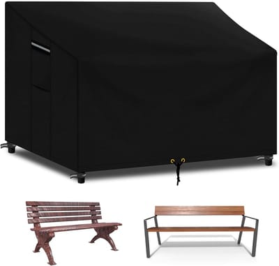 Bankhoezen Waterdicht - Tuinstoelhoes - Meubels Beschermen - Zwaar 600D Oxford - 134x66x89cm - Zwart