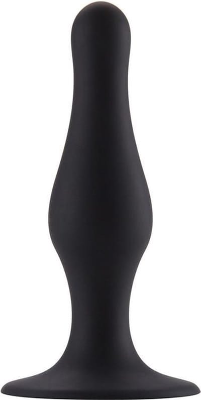 Butt Plug with Suction Cup - Small - Black