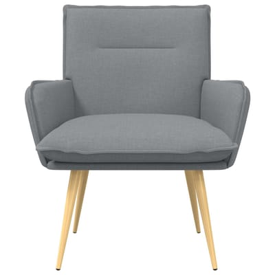 vidaXL - Fauteuil - Lichtgrijs - Stof