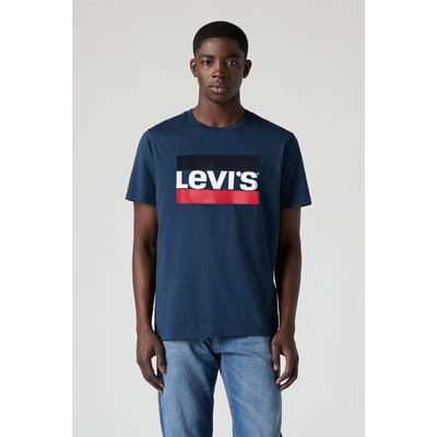Levi's Sportswear Graphic T-shirt Maat: M | T-shirts met Print Outlet | Heren | Blauw