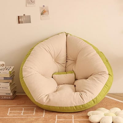 Terrasstoel Kussen - Hangstoel Kussen - Ontspannen Buiten - Dikke PP Katoen Vulling - 150x80cm - Groenbeige
