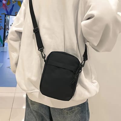 Bovista Schoudertas - Dames - Heren - Crossbodytassen - Slingbag - Bag - Nektas - Nektasje - Messenger - Crossbody - Zwart