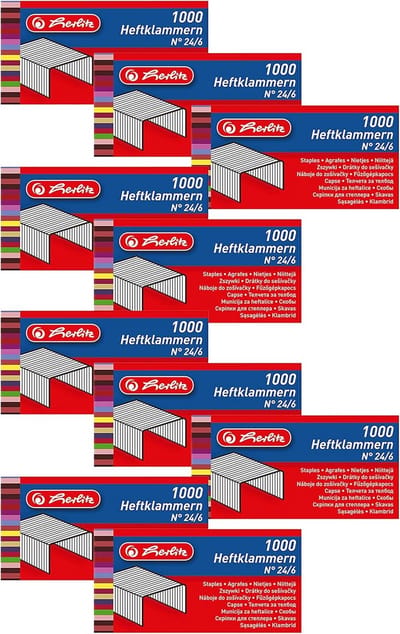 Herlitz Nietjes 24/6 Verzinkt Metaal